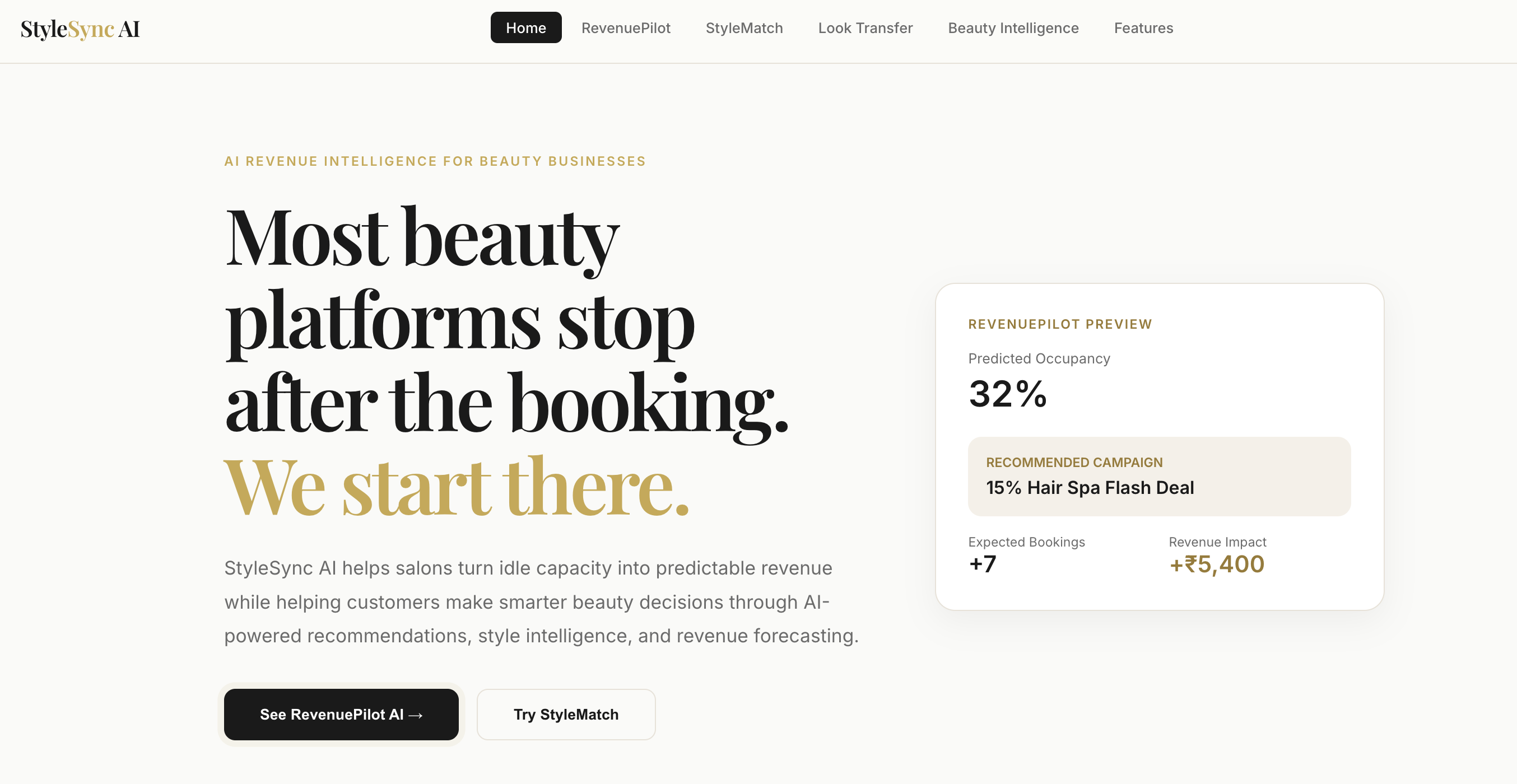 StyleSync AI product screenshot